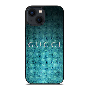 GUCCI LOGO BLUE POLKADOTS iPhone 14 Plus Case Cover GUCCI LOGO BLUE POLKADOTS iPhone 14 Plus Case Cover