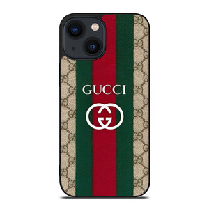 GUCCI LOGO FABRIC iPhone 14 Plus Case Cover GUCCI LOGO FABRIC iPhone 14 Plus Case Cover