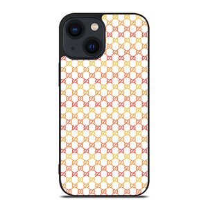 GUCCI LOGO ORANGE WHITE ICON iPhone 14 Plus Case Cover GUCCI LOGO ORANGE WHITE ICON iPhone 14 Plus Case Cover