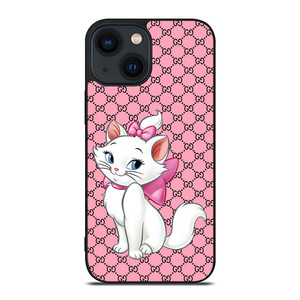 GUCCI LOGO PATTERN ARISTOCAT MARIE DISNEY iPhone 14 Plus Case Cover