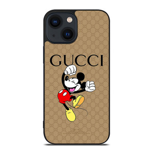 GUCCI LOGO PATTERN DISNEY MICKEY MOUSE iPhone 14 Plus Case Cover