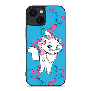 GUCCI LOGO PATTERN MARIE ARISTOCAT DISNEY iPhone 14 Plus Case Cover