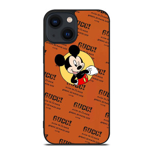 GUCCI LOGO PATTERN MICKEY MOUSE DISNEY SPRING SUMMER iPhone 14 Plus Case Cover