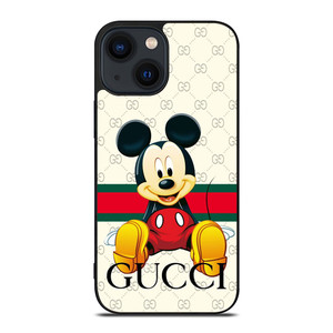 GUCCI LOGO PATTERN MICKEY MOUSE DISNEY iPhone 14 Plus Case Cover