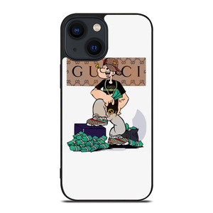 GUCCI LOGO POPPEYE CARTOON iPhone 14 Plus Case Cover GUCCI LOGO POPPEYE CARTOON iPhone 14 Plus Case Cover