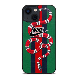 GUCCI SNAKE X NIKE LOGO ICON iPhone 14 Plus Case Cover GUCCI SNAKE X NIKE LOGO ICON iPhone 14 Plus Case Cover