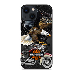 HARLEY DAVIDSON EAGLE METAL LOGO iPhone 14 Plus Case Cover