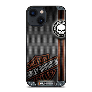 HARLEY DAVIDSON LOGO METAL TEXTURE iPhone 14 Plus Case Cover HARLEY DAVIDSON LOGO METAL TEXTURE iPhone 14 Plus Case Cover