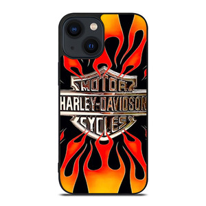 HARLEY DAVIDSON MOTORCYCLE LOGO FLAME iPhone 14 Plus Case Cover