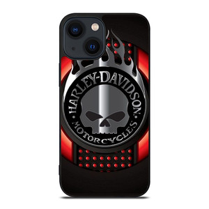 HARLEY DAVIDSON MOTORCYCLES COMPANY SKULL LOGO iPhone 14 Plus Case Cover