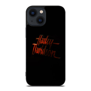 HARLEY DAVIDSON RED GLOW LOGO iPhone 14 Plus Case Cover