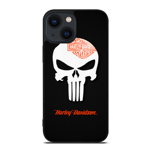 HARLEY DAVIDSON THE PUNISHER LOGO iPhone 14 Plus Case Cover HARLEY DAVIDSON THE PUNISHER LOGO iPhone 14 Plus Case Cover