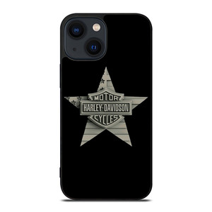 HARLEY DAVIDSON WOODEN STAR LOGO iPhone 14 Plus Case Cover HARLEY DAVIDSON WOODEN STAR LOGO iPhone 14 Plus Case Cover