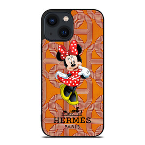HERMES PARIS PATTERN MINNIE MOUSE DISNEY iPhone 14 Plus Case Cover