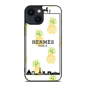 HERMES PARIS PINEAPPLE iPhone 14 Plus Case Cover