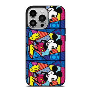 ROMERO BRITTO MICKEY MOUSE COLLAGE iPhone 14 Pro Case Cover ROMERO BRITTO MICKEY MOUSE COLLAGE iPhone 14 Pro Case Cover