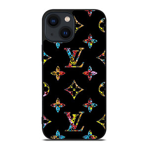 LOUIS VUITTON LOGO LV BLACK COLOR MIX iPhone 14 Plus Case Cover LOUIS VUITTON LOGO LV BLACK COLOR MIX iPhone 14 Plus Case Cover