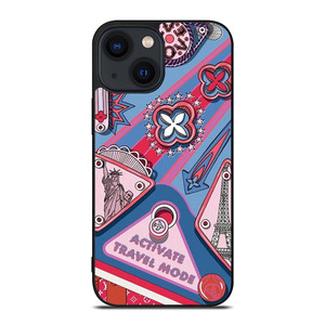 LOUIS VUITTON LOGO LV TRAVEL MODE iPhone 14 Plus Case Cover LOUIS VUITTON LOGO LV TRAVEL MODE iPhone 14 Plus Case Cover
