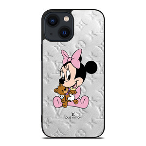 LOUIS VUITTON LV LOGO BABY MINNIE MOUSE DISNEY iPhone 14 Plus Case Cover