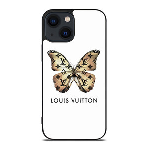 LOUIS VUITTON LV LOGO BUTTERFLY ICON iPhone 14 Plus Case Cover LOUIS VUITTON LV LOGO BUTTERFLY ICON iPhone 14 Plus Case Cover