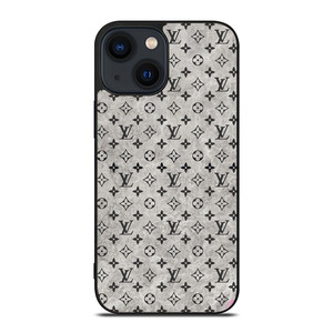 LOUIS VUITTON PATTERN GRAY iPhone 14 Plus Case Cover LOUIS VUITTON PATTERN GRAY iPhone 14 Plus Case Cover