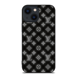 LOUISE VUITTON LOGO PATTERN BLACK WHITE iPhone 14 Plus Case Cover LOUISE VUITTON LOGO PATTERN BLACK WHITE iPhone 14 Plus Case Cover