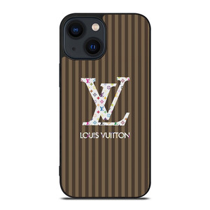 LOUS VUITTON LOGO LV BROWN STRIPES ICON iPhone 14 Plus Case Cover