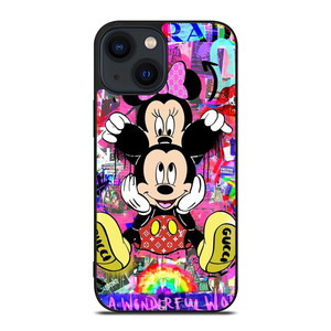 MICKEY MINNIE MOUSE DISNEY GUCCI PRADA OFF WHITE NIKE iPhone 14 Plus Case Cover MICKEY MINNIE MOUSE DISNEY GUCCI PRADA OFF WHITE NIKE iPhone 14 Plus Case Cover
