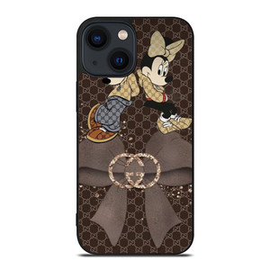 MICKEY MINNIE MOUSE DISNEY MOUSE GUCCI LOGO RIBBON iPhone 14 Plus Case Cover