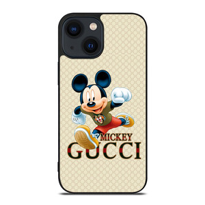MICKEY MOUSE DISNEY X GUCCI LOGO PATTERN iPhone 14 Plus Case Cover