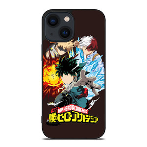 MY HERO ACADEMIA DEKU TODOROKI AND BAKUGOU iPhone 14 Plus Case Cover MY HERO ACADEMIA DEKU TODOROKI AND BAKUGOU iPhone 14 Plus Case Cover