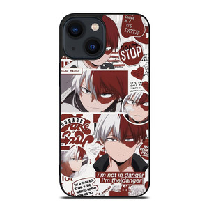 MY HERO ACADEMIA SHOTO TODOROKI QUOTE iPhone 14 Plus Case Cover MY HERO ACADEMIA SHOTO TODOROKI QUOTE iPhone 14 Plus Case Cover