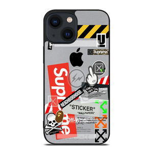 OFF WHITE SUPREME iPhone 14 Plus Case Cover OFF WHITE SUPREME iPhone 14 Plus Case Cover