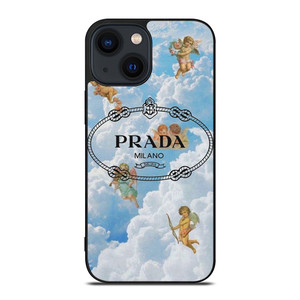 PRADA MILANO LOGO THE ANGELS iPhone 14 Plus Case Cover