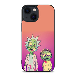 RICK AND MORTY HALLOWEEN ZOMBIES iPhone 14 Plus Case Cover