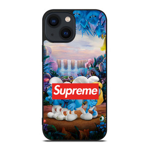 SUPREME AND THE SMURFS 2 iPhone 14 Plus Case Cover SUPREME AND THE SMURFS 2 iPhone 14 Plus Case Cover