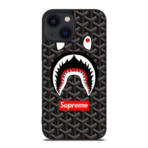 SUPREME BAPE SHARK GOYART iPhone 14 Plus Case Cover