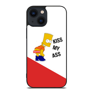 SUPREME BART SIMPSON KISS MY ASS iPhone 14 Plus Case Cover