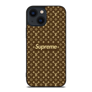 SUPREME BROWN PATTERN NEW iPhone 14 Plus Case Cover SUPREME BROWN PATTERN NEW iPhone 14 Plus Case Cover