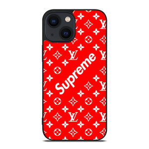SUPREME LOUIS VUITTON RED iPhone 14 Plus Case Cover