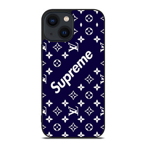 SUPREME NAVY PATTREN iPhone 14 Plus Case Cover SUPREME NAVY PATTREN iPhone 14 Plus Case Cover