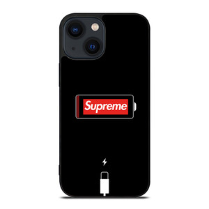 SUPREME PHONE LOW BATTERY iPhone 14 Plus Case Cover SUPREME PHONE LOW BATTERY iPhone 14 Plus Case Cover