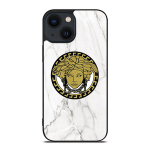 VERSACE GOLDEN LOGO ICON MARBLE iPhone 14 Plus Case Cover VERSACE GOLDEN LOGO ICON MARBLE iPhone 14 Plus Case Cover