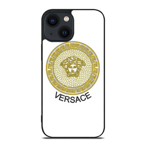 VERSACE ICON RED EMBROIDERY LOGO iPhone 14 Plus Case Cover VERSACE ICON RED EMBROIDERY LOGO iPhone 14 Plus Case Cover