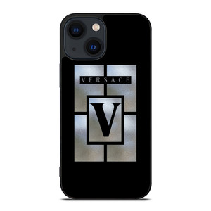 VERSACE LOGO SILVER iPhone 14 Plus Case Cover VERSACE LOGO SILVER iPhone 14 Plus Case Cover