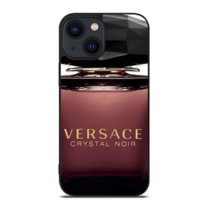 VERSACE PERFUME CRYSTAL NOIR iPhone 14 Plus Case Cover VERSACE PERFUME CRYSTAL NOIR iPhone 14 Plus Case Cover