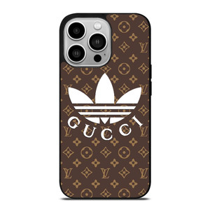 ADIDAS X GUCCI X LOUIS VUITTON PATTERN iPhone 14 Pro Case Cover ADIDAS X GUCCI X LOUIS VUITTON PATTERN iPhone 14 Pro Case Cover