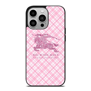 BURBERRY LOGO PINK PATTERN iPhone 14 Pro Case Cover BURBERRY LOGO PINK PATTERN iPhone 14 Pro Case Cover