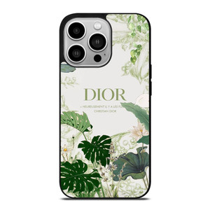 CHRISTIAN DIOR PARIS FLORAL GREEN iPhone 14 Pro Case Cover CHRISTIAN DIOR PARIS FLORAL GREEN iPhone 14 Pro Case Cover