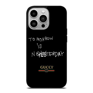 GUCCI LOGO TOMORROW IS NOW iPhone 14 Pro Case Cover GUCCI LOGO TOMORROW IS NOW iPhone 14 Pro Case Cover